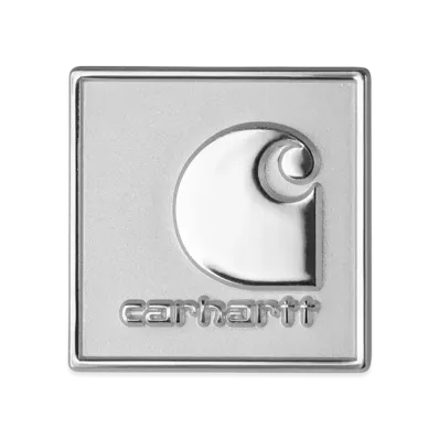 Carhartt WIP Square Label Pin "Silver"