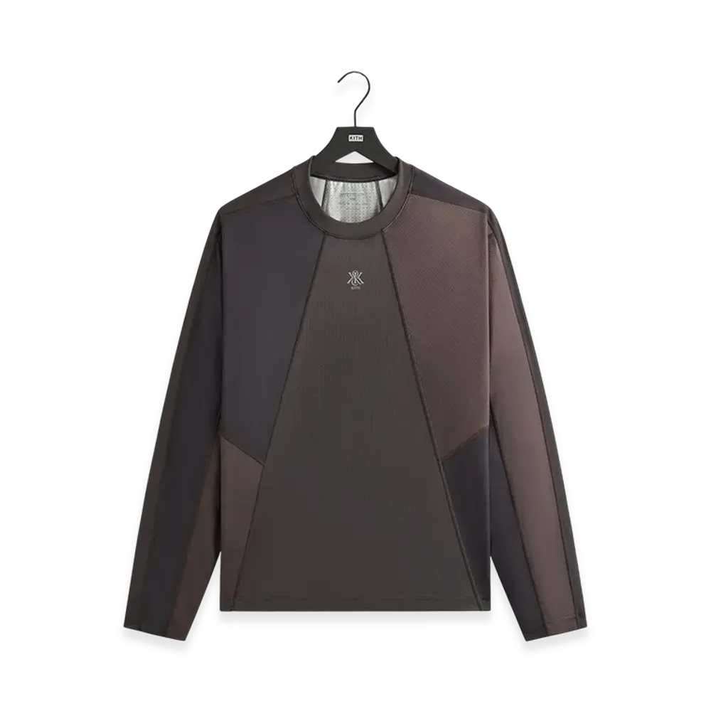 Kith Long Sleeve Panelled Otto Tee "Kindling"