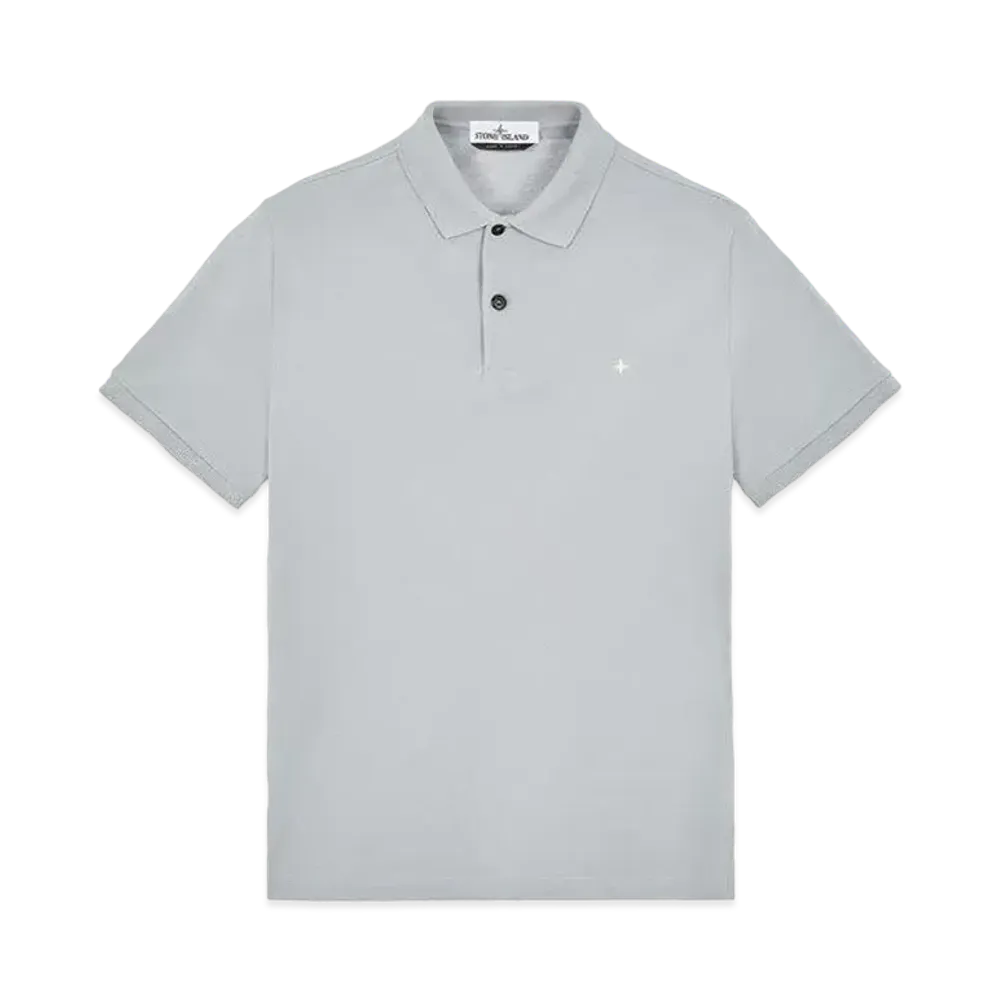 Stone Island 21717 STRETCH COTTON PIQUE_SLIM FIT "Pearl Grey"