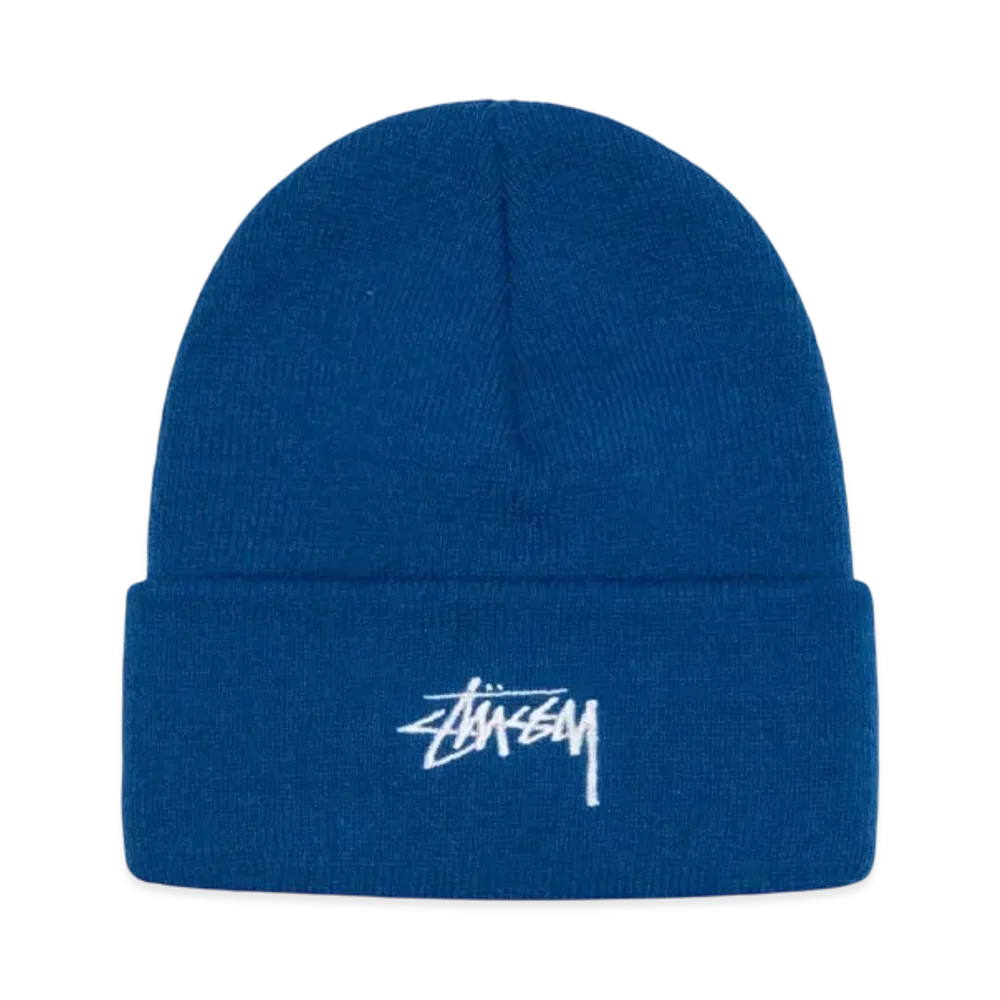 Stussy Stock Cuff Beanie "Deep Blue"