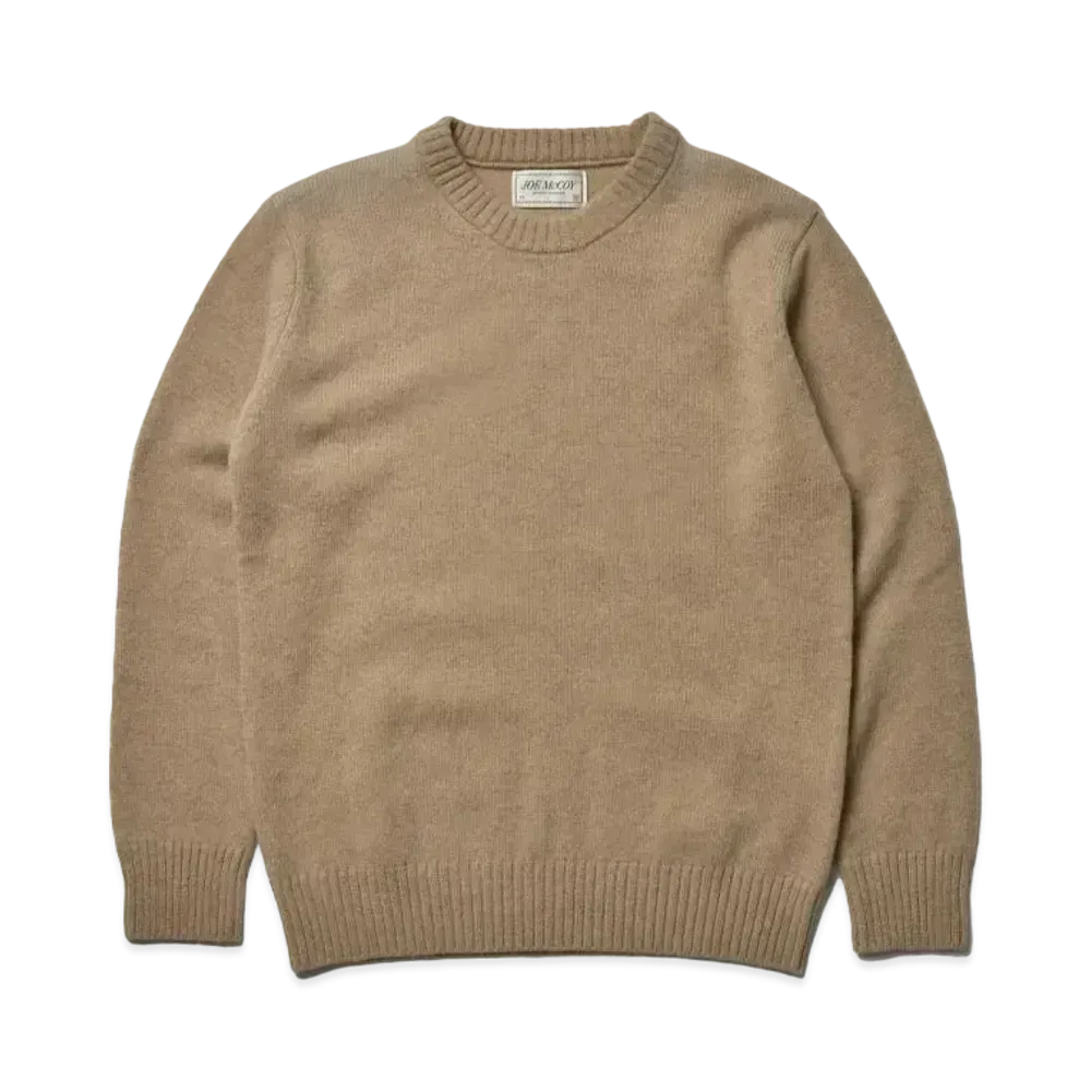 THE REAL McCOY'S Wool Crewneck Sweater "Beige"