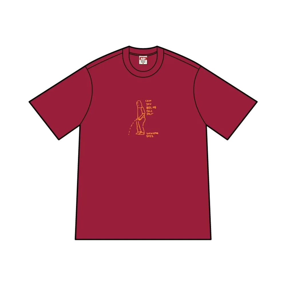 Supreme Piss Tee "Cardinal"