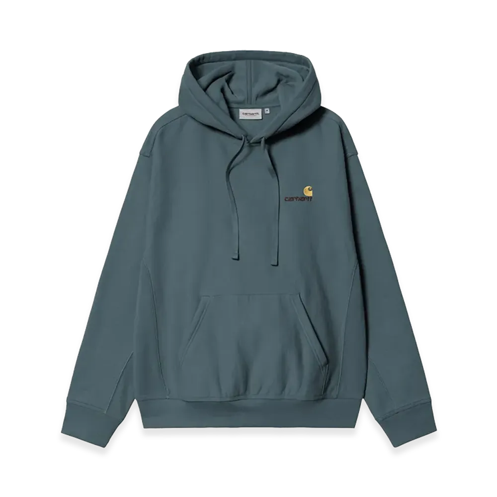 Carhartt WIP Hooded American Script Sweat "Office Blue"