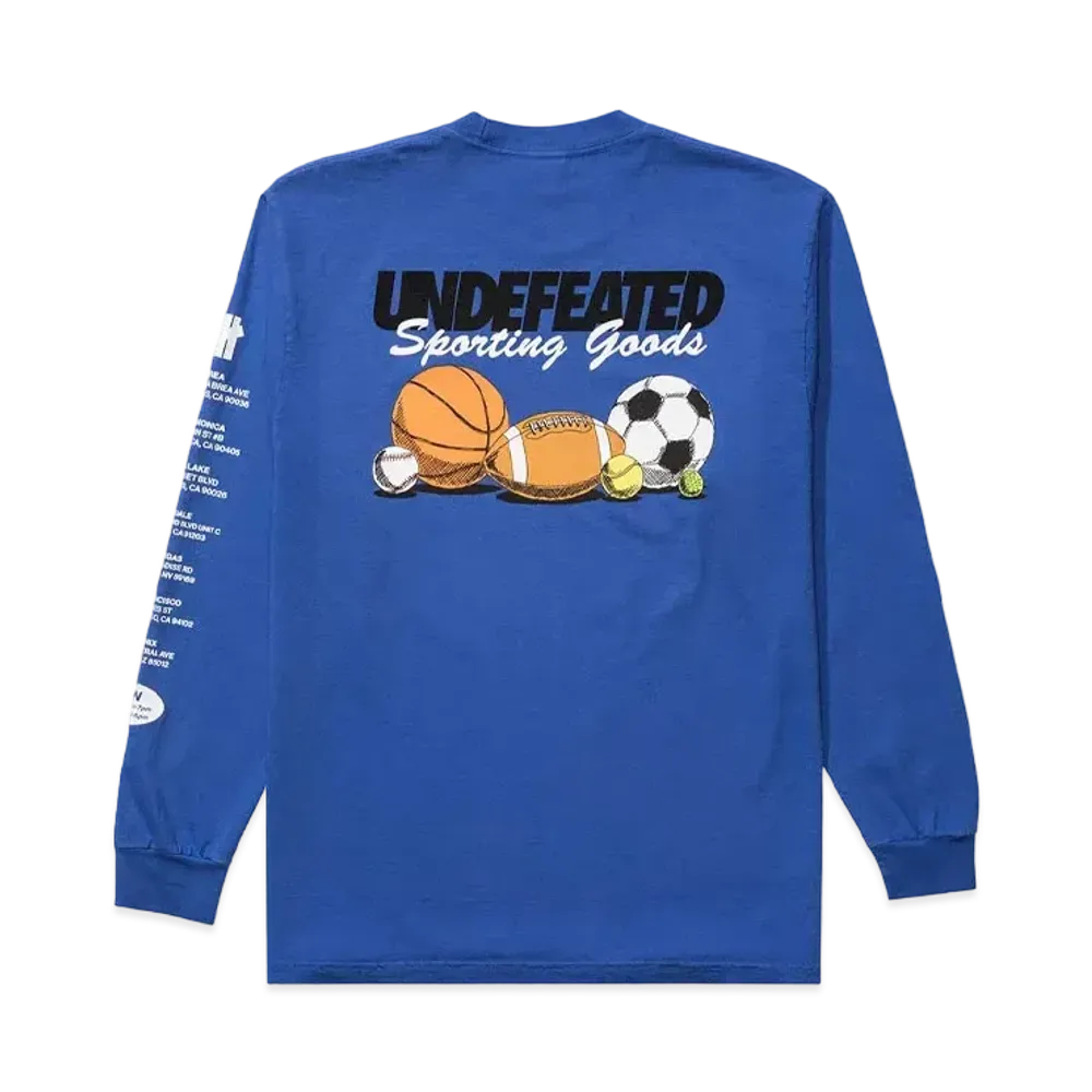 UNDEFEATED SPORTING GOODS L/S TEE - 80315 "Blue"