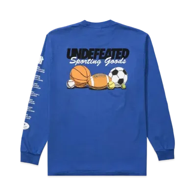 UNDEFEATED SPORTING GOODS L/S TEE - 80315 "Blue"