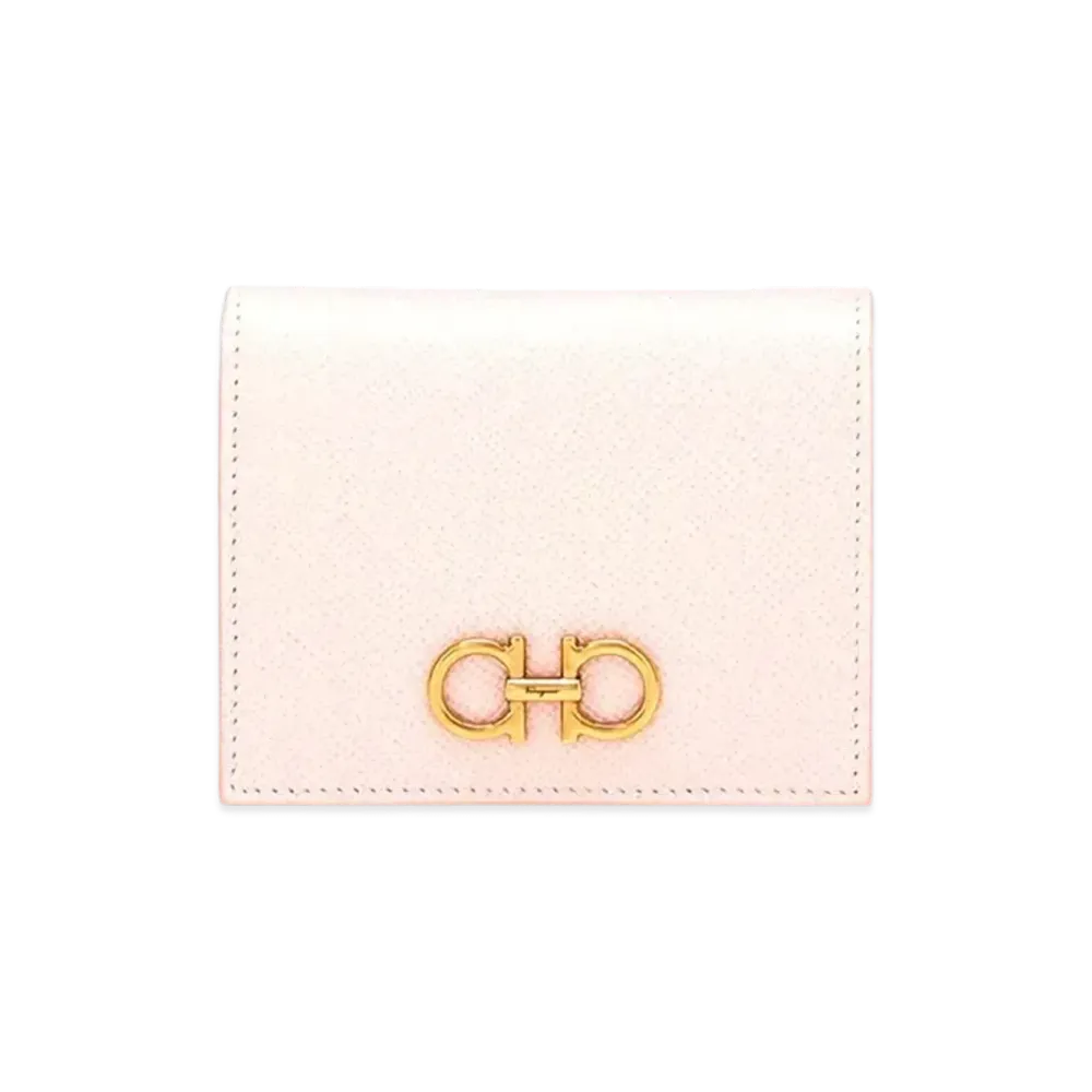 Salvatore Ferragamo Gancini Compact Wallet "Pink"