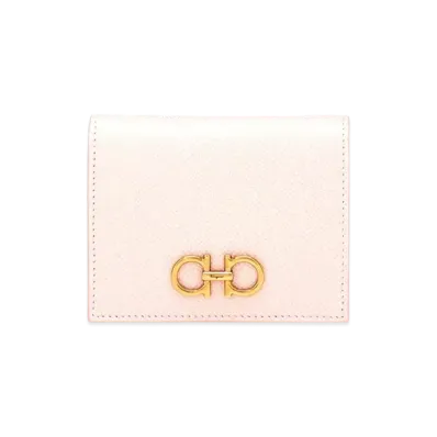 Salvatore Ferragamo Gancini Compact Wallet "Pink"