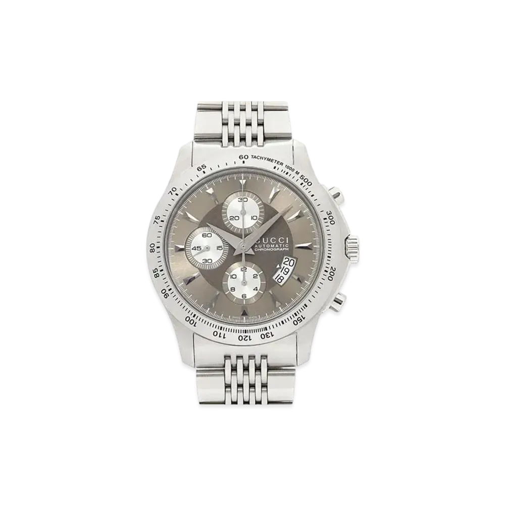 GUCCI G-Timeless XL Chronograph "Brown/Stainless Steel"