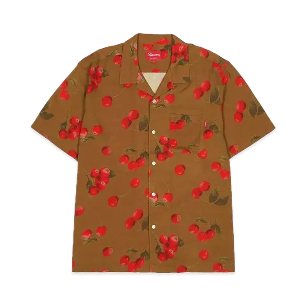 Supreme Cherry Rayon S/S Shirt "Yellow"