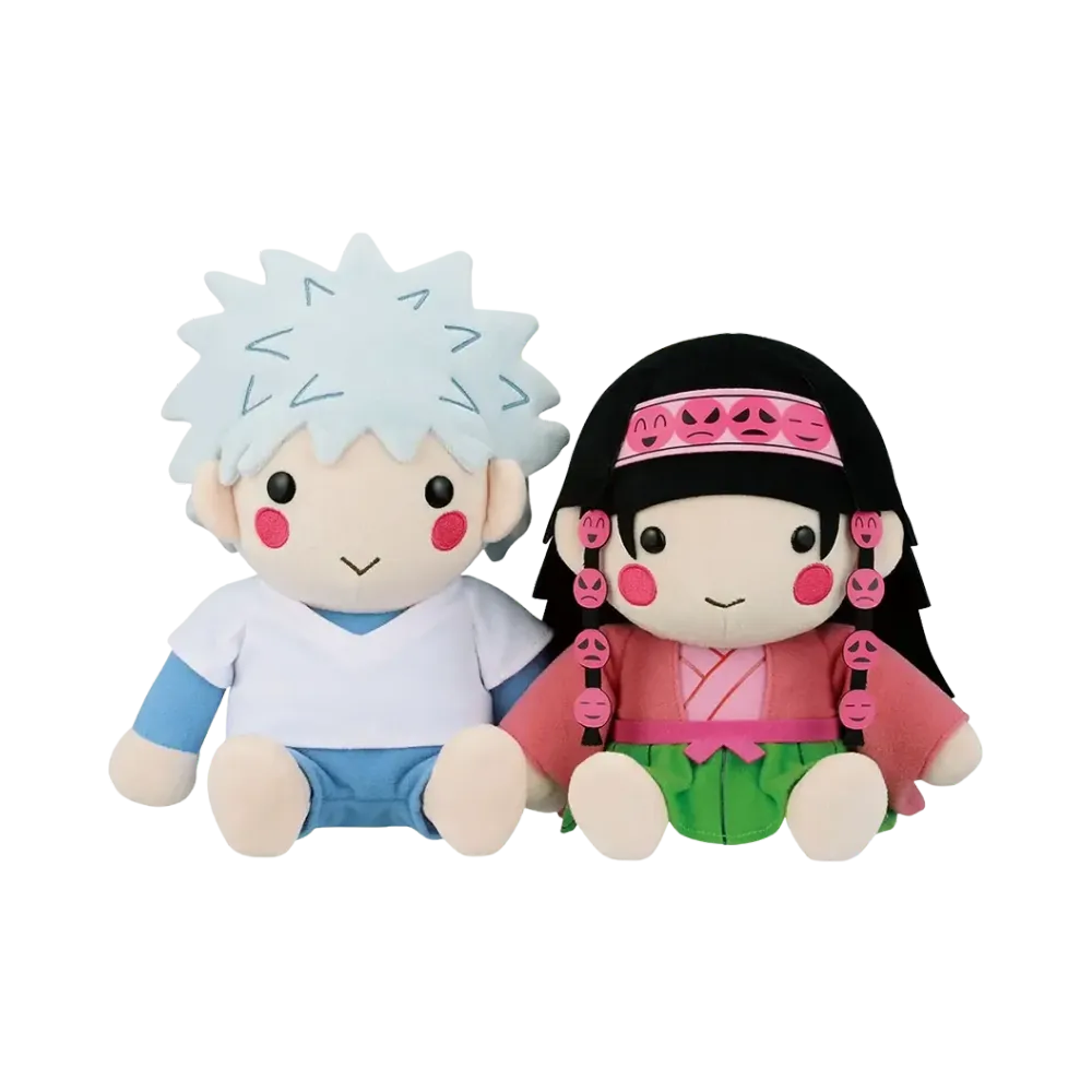 BANDAI "Ichiban Kuji" -HUNTERxHUNTER ZAOLDYECK FAMILY- A Prize Killua & Alluka Plush Set
