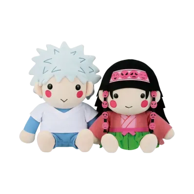 BANDAI "Ichiban Kuji" -HUNTERxHUNTER ZAOLDYECK FAMILY- A Prize Killua & Alluka Plush Set
