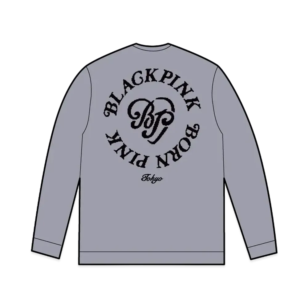 Verdy x BLACKPINK Born Pink Pop Up Heart Crew Neck "Gray"