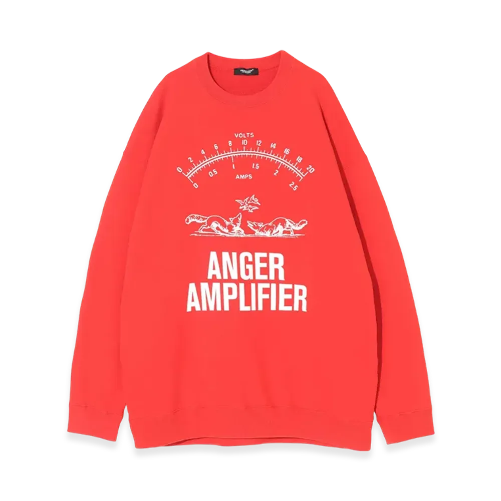 UNDERCOVER Cotton Sweat Big Pullover "Red"