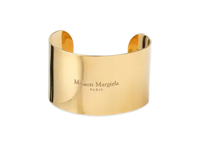 Maison Margiela Logo Wide Cuff Bracelet "Gold"