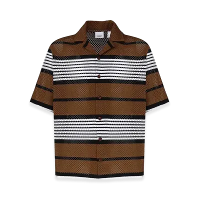 Burberry Mesh S/S Shirt "Brown"