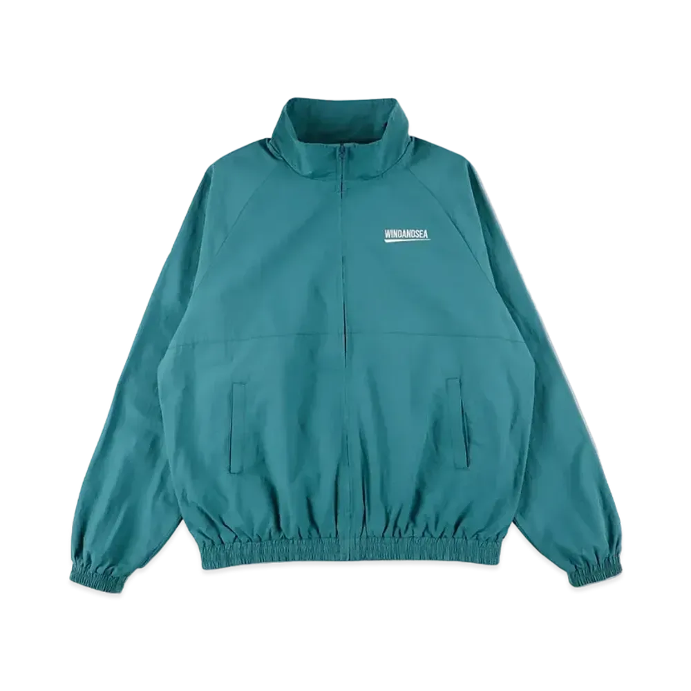 WIND AND SEA Fishnet Recycled Nylon Track Jacket "Sea Foam"
