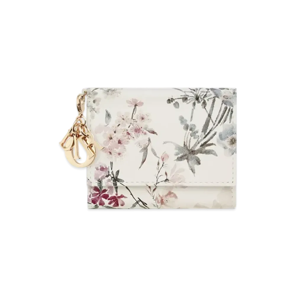 Dior Lady Dior Lotus Wallet Millefiori Printed Lambskin "Multicolor"