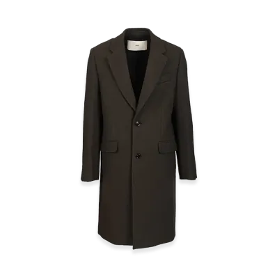 AMI PARIS Wool Coat "Gray"