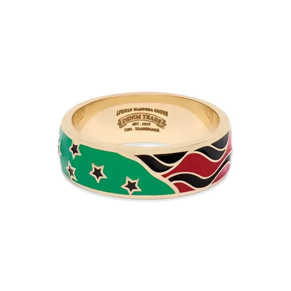 DENIM TEARS Flag Ring "Multi"