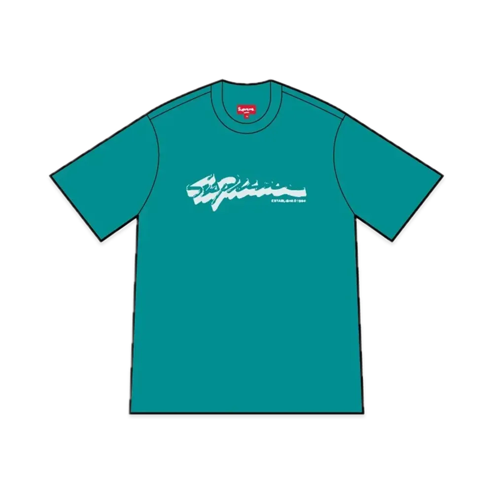 Supreme Shadow Script S/S Top "Teal"