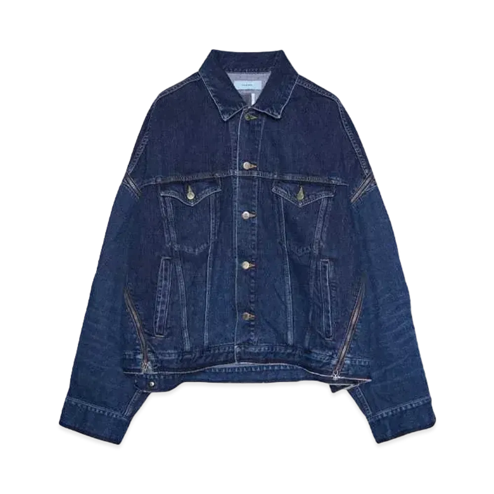 FACETASM ZIPPER DENIM JACKET "INDIGO"