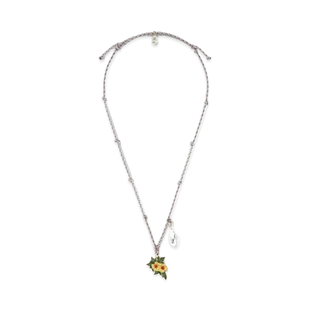 Dior Tears Necklace (Cord, Resin With a Freshwater Pearl) "Multicolor"