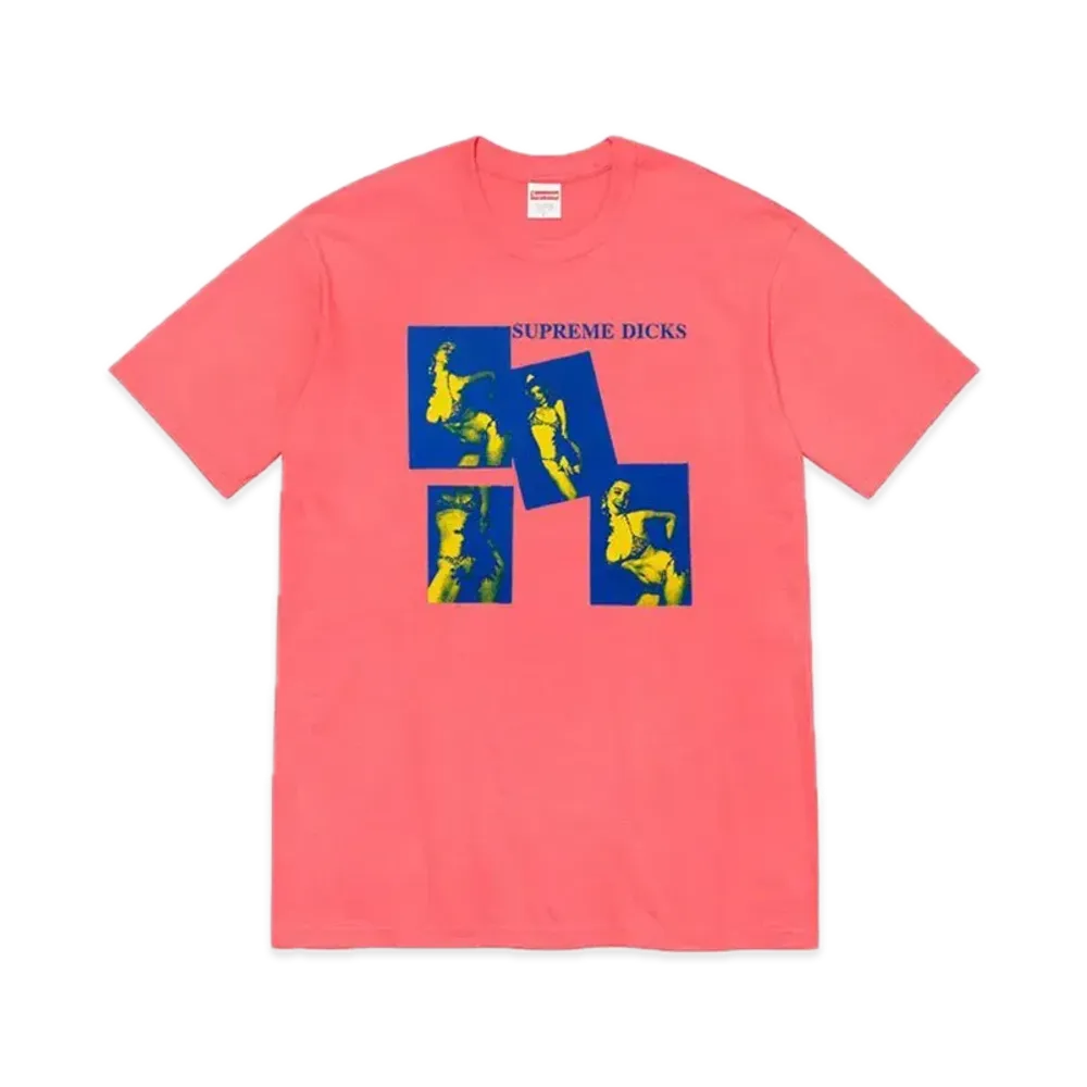 Supreme Dicks Tee "Bright Coral"