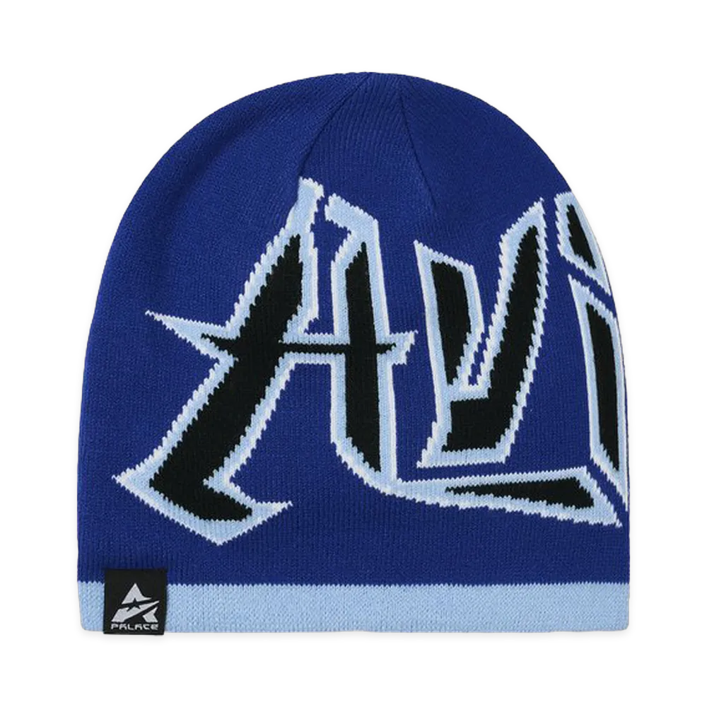 PALACE x AVIREX Nein Cuff Beanie "Blue"