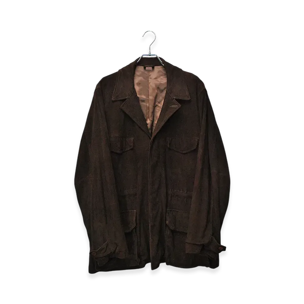 COMOLI Deerskin Military Jacket "Brown"