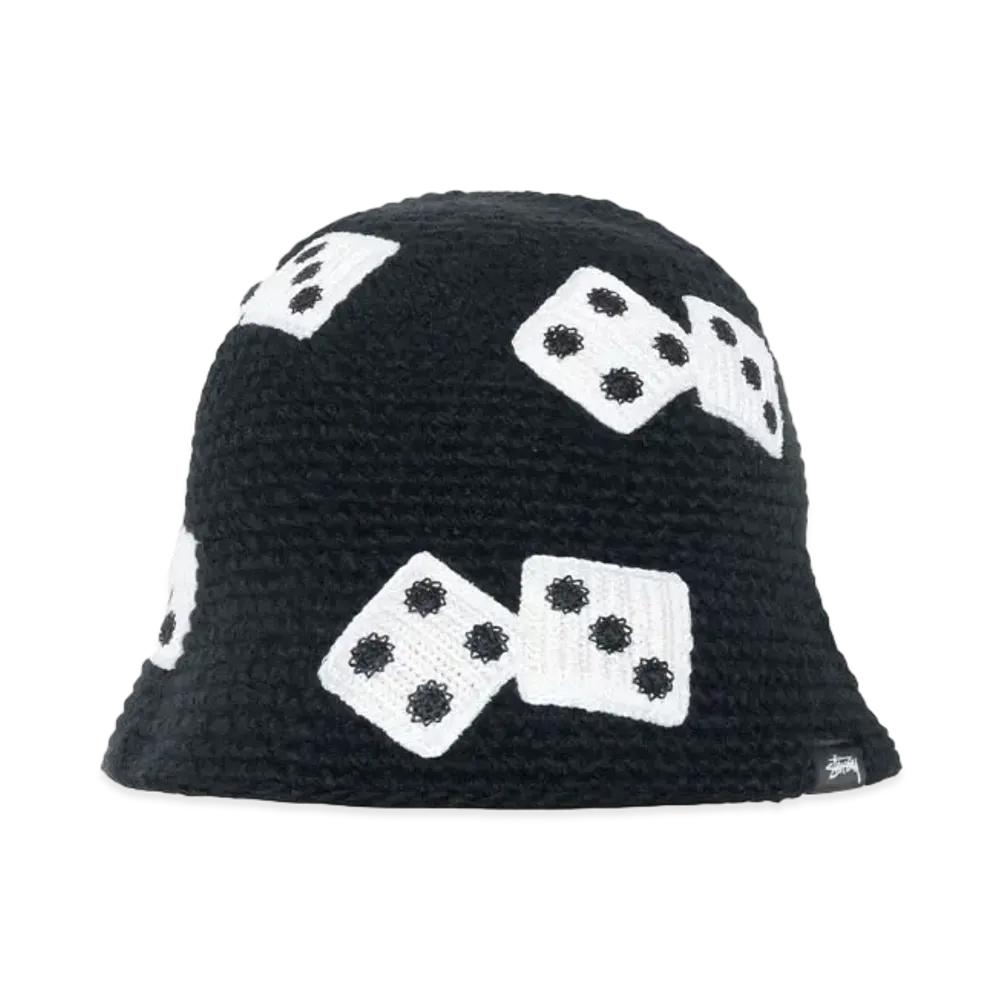 Stussy Bucket Hat Dice Knit "Black"