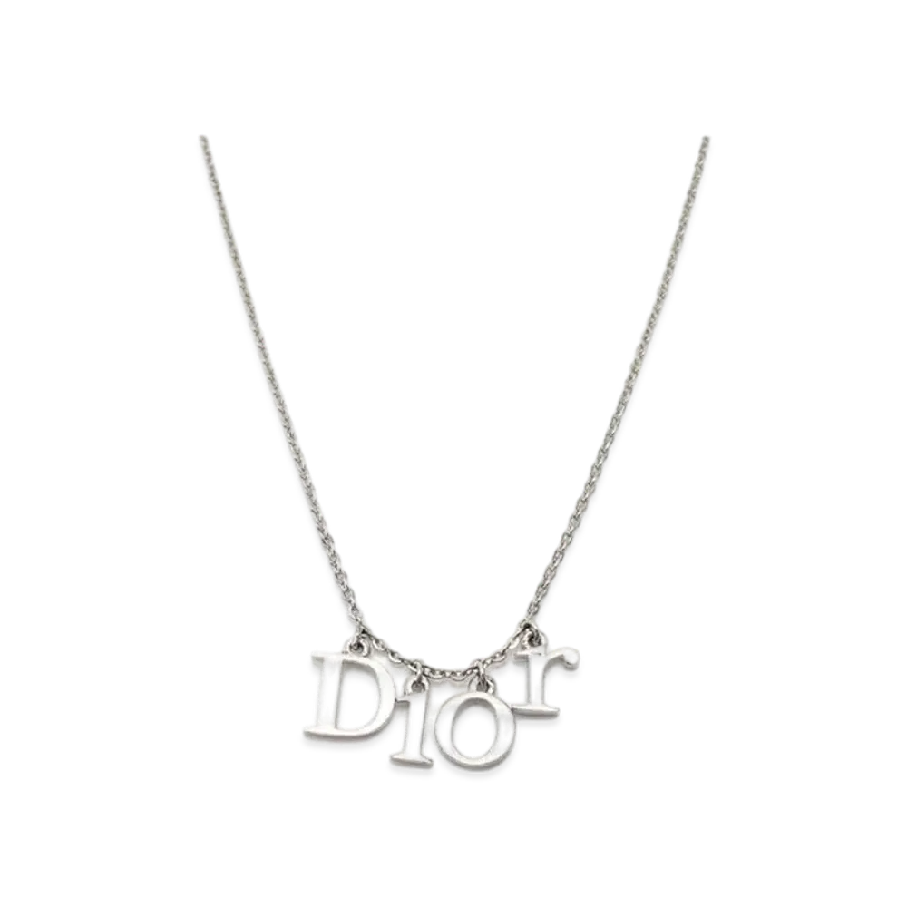 Dior Logo Necklace "Silver"