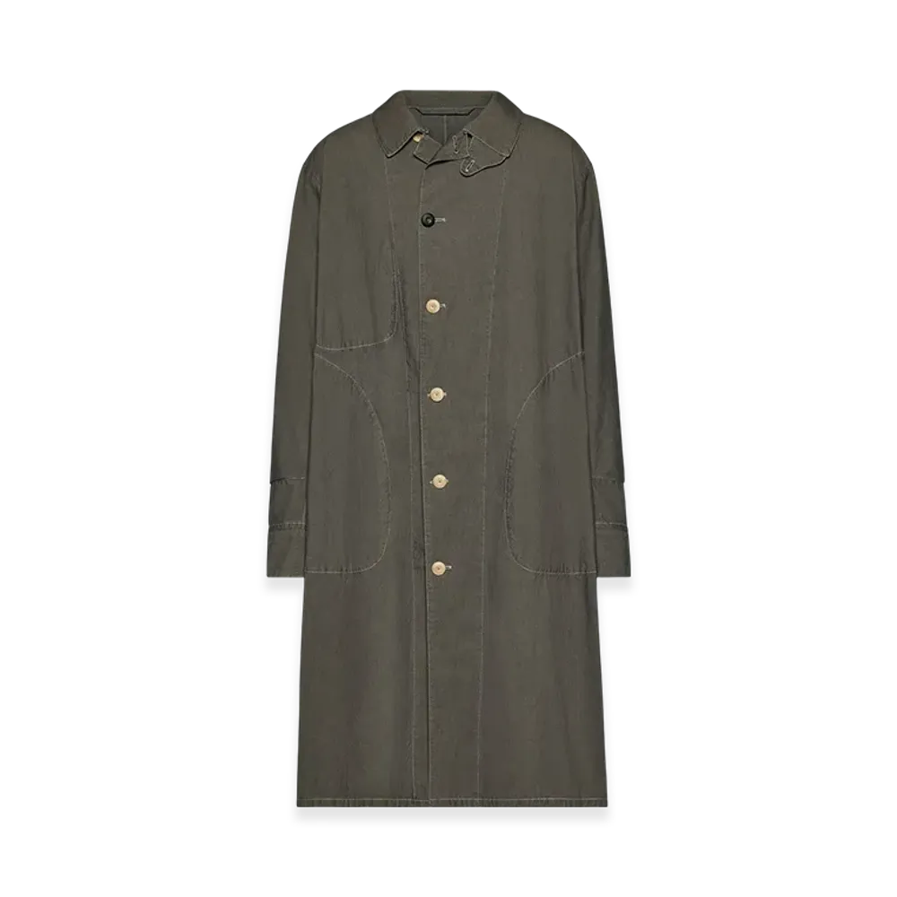 Maison Margiela Men's Duster Coat "Melange Gray"