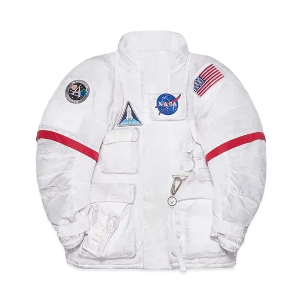 BALENCIAGA Space Technical Ripstop Parka "White"