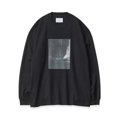 ssstein Oversized Long Sleeve Tee -Nuance- "Black"