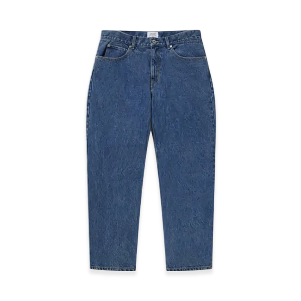 Mercedes Anchor inc. Bold Logo Washed Baggy Jeans "Indigo"
