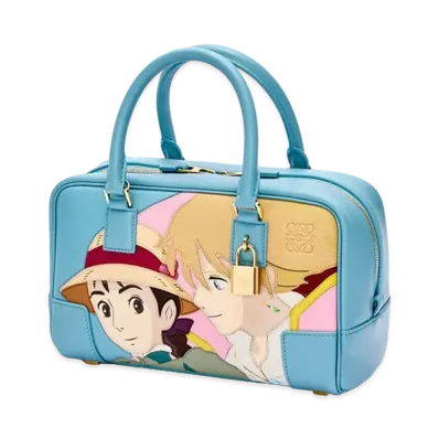 LOEWE x Howl's Moving Castle Howl And Sophie Amazona 23 In Nappa Calfskin "Light Blue"