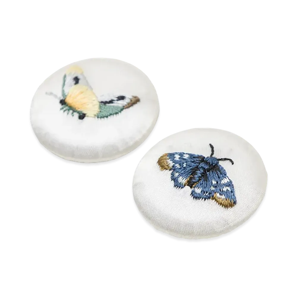 UNDERCOVER Fabric Embroidered Badge Set of 2 "White"