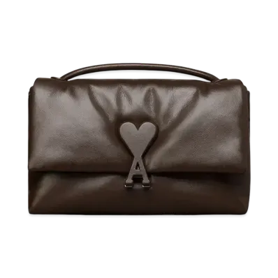 AMI PARIS Vourevous Bag "DarkCoffee"