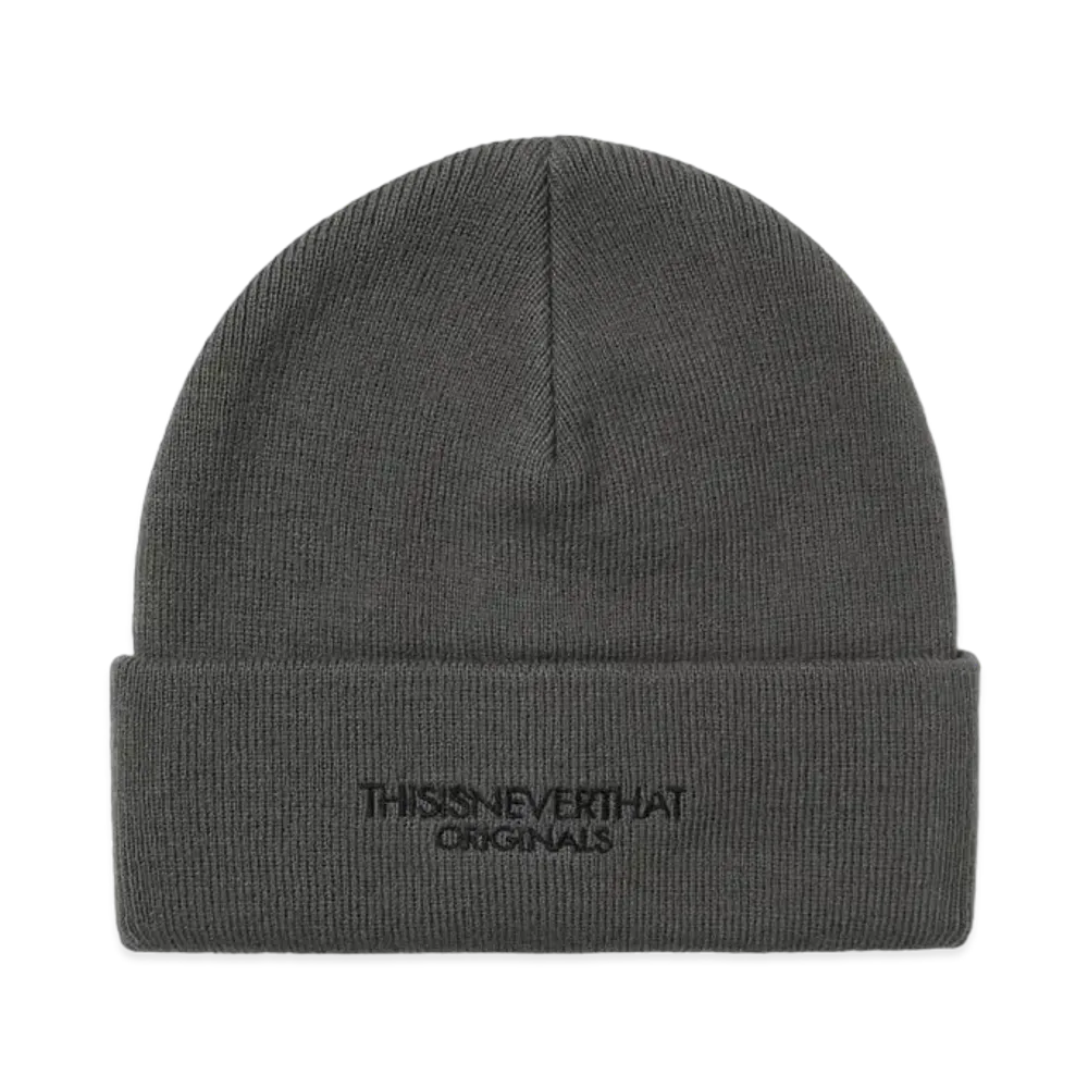 thisisneverthat FR-Logo Beanie "Charcoal"