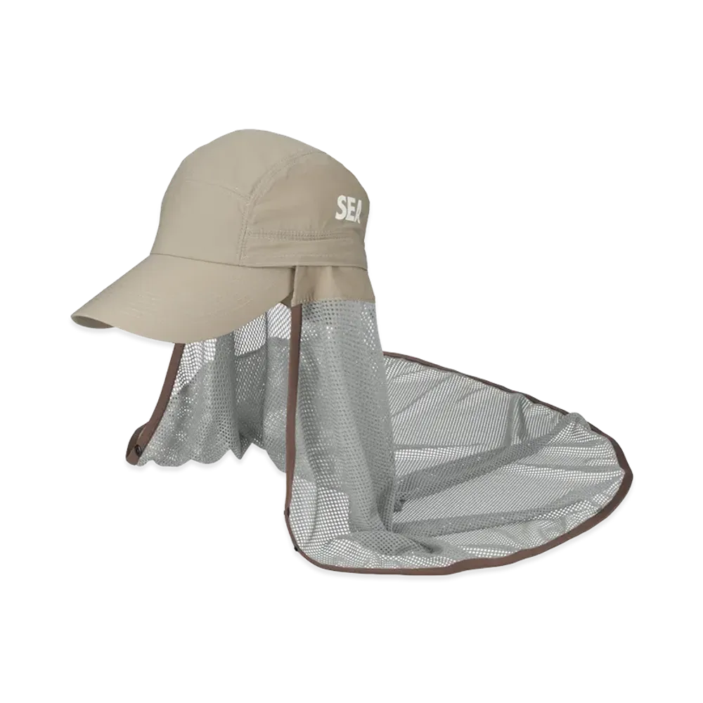 WIND AND SEA x NANGA Phantom Grid Long Shade Cap "Khaki"
