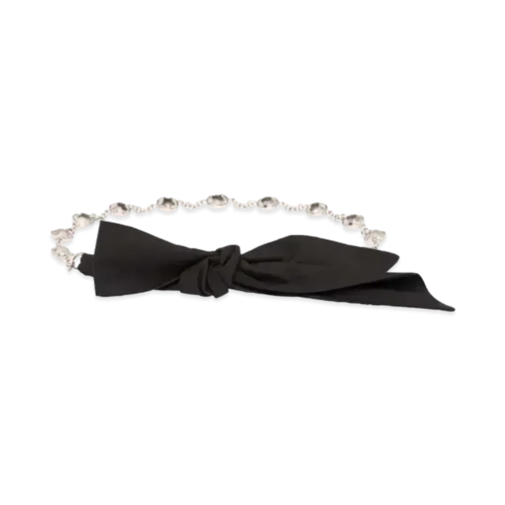 MIU MIU Crystal Chain Belt "Black"