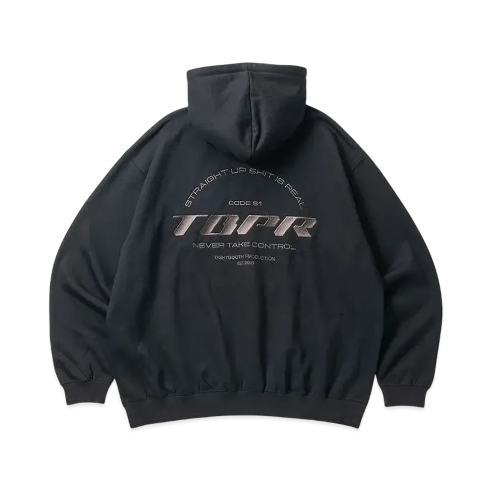 TIGHTBOOTH Straight Up Hooded Sweat Shirt "Black"