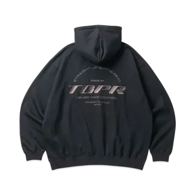 TIGHTBOOTH Straight Up Hooded Sweat Shirt "Black"