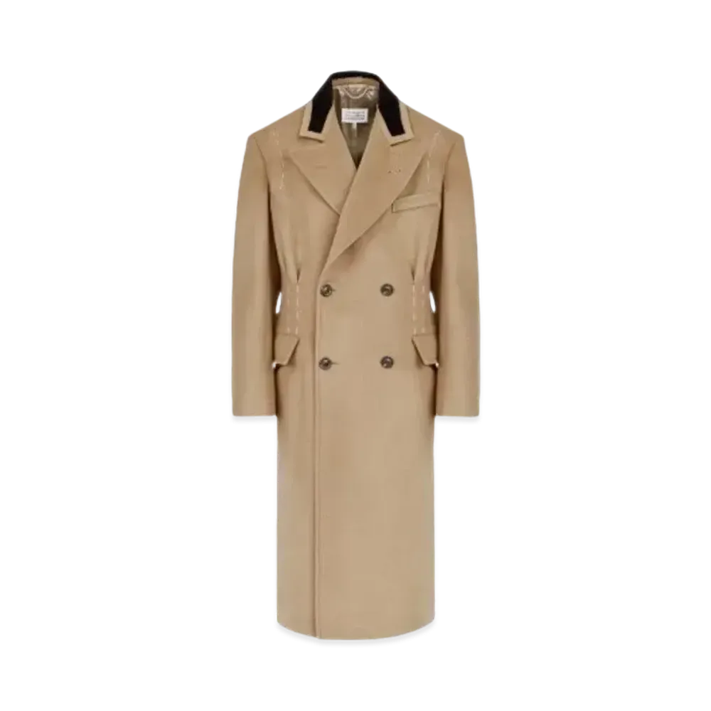 Maison Margiela Decortique Double Breasted Coat "Camel"