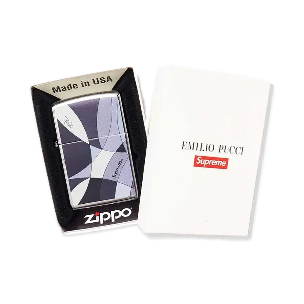 Supreme x Emilio Pucci Zippo "Black"