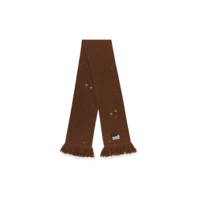 MM6 Maison Margiela Wool Scarf "Brown"
