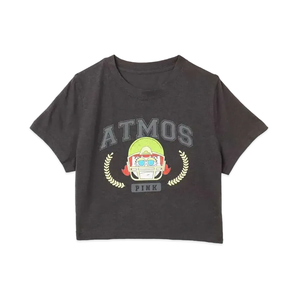atmos pink x Lili Grumpy Cropped T-Shirt "Black"