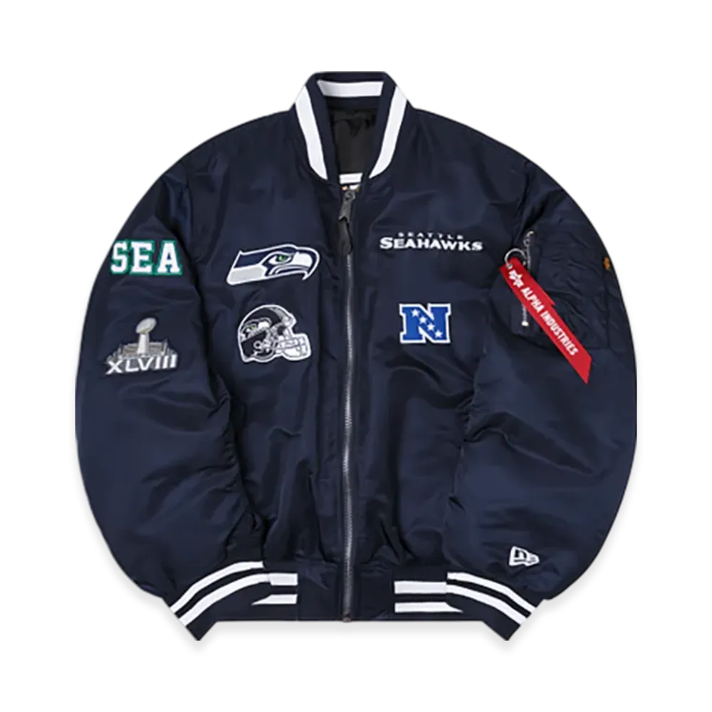 NEW ERA Alpha Industries MA-1 Bomber Jacket "Seattle Seahawks"