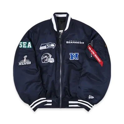 NEW ERA Alpha Industries MA-1 Bomber Jacket "Seattle Seahawks"
