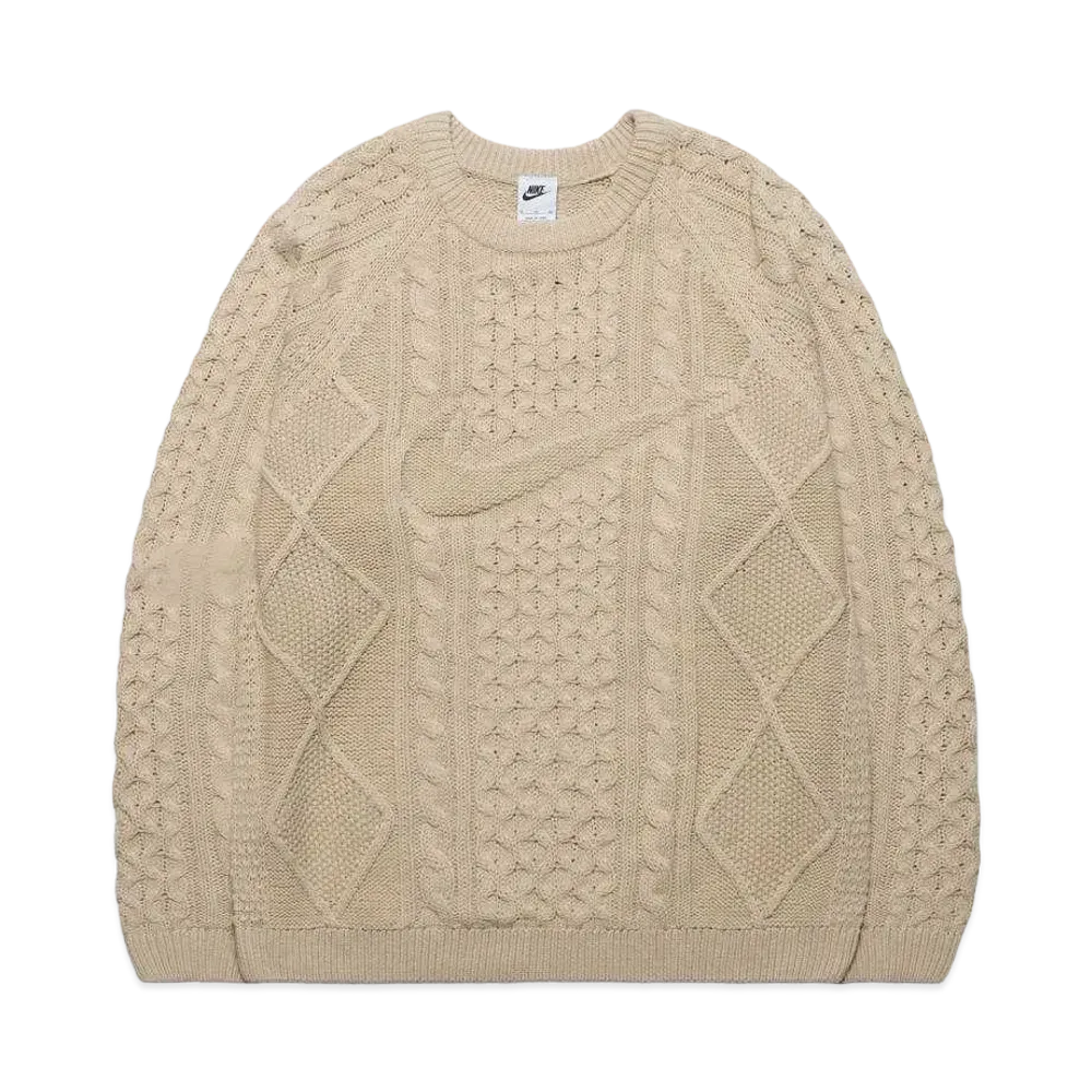 NIKE M NL Cable Knit Sweater LS "Beige"